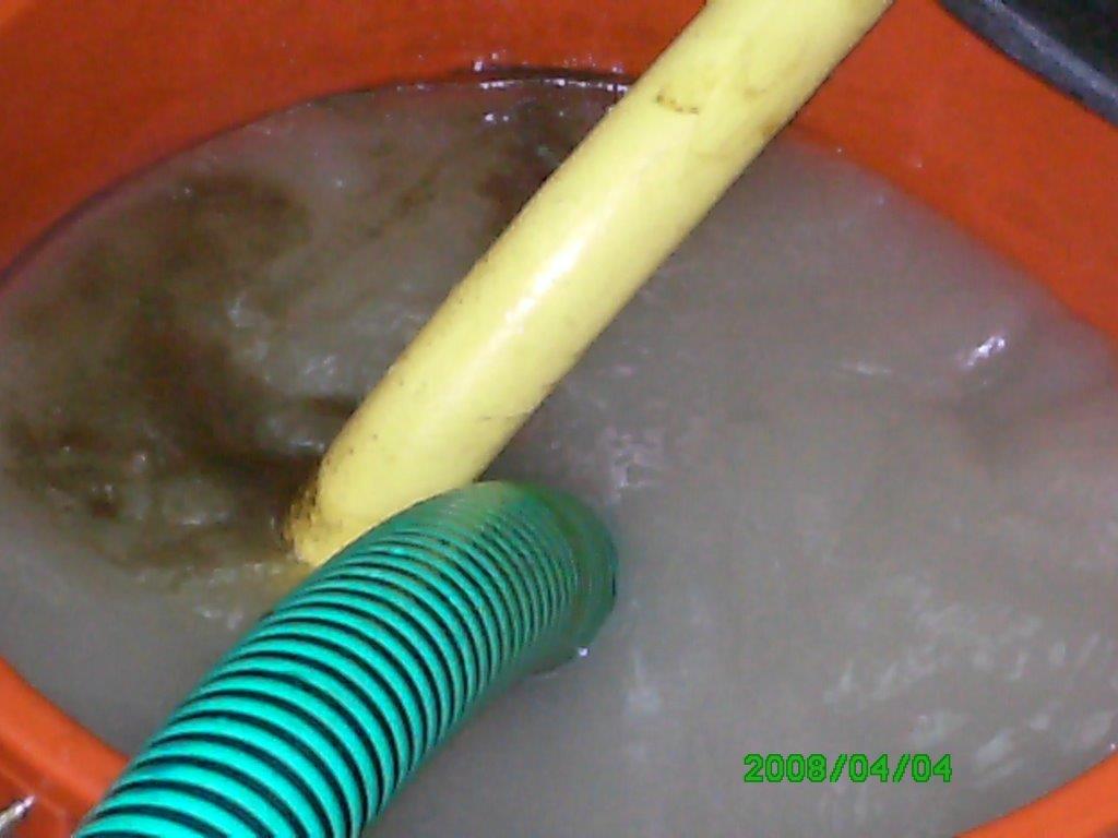 After APRS treatment — clarified water